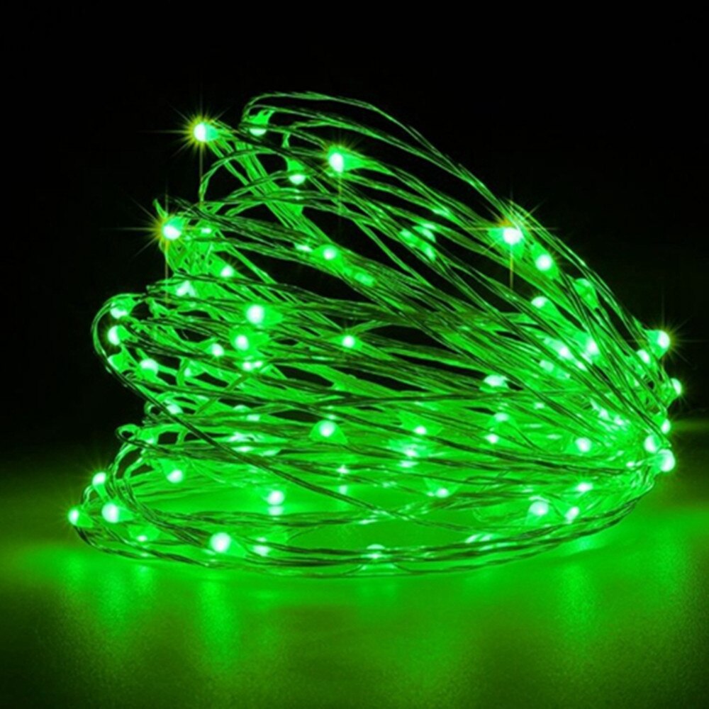 2M String Lights Silver LED Wine Bottle Lights Battery Powered Cork Shape Glass Bottle Stopper Lamp Christmas Garlands Decoratio: Green