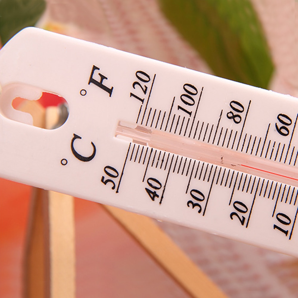 Wall Thermometer -50~500C ruler Shaped Clock Temperature logger meter indoor outdoor Garden Greenhouse thermometer