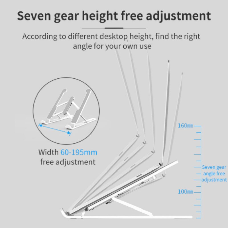 Adjustable Foldable Laptop stand standing desk support Holder Notebook Stand For Notebook Macbook Pro Air iPad Pro DELL HP