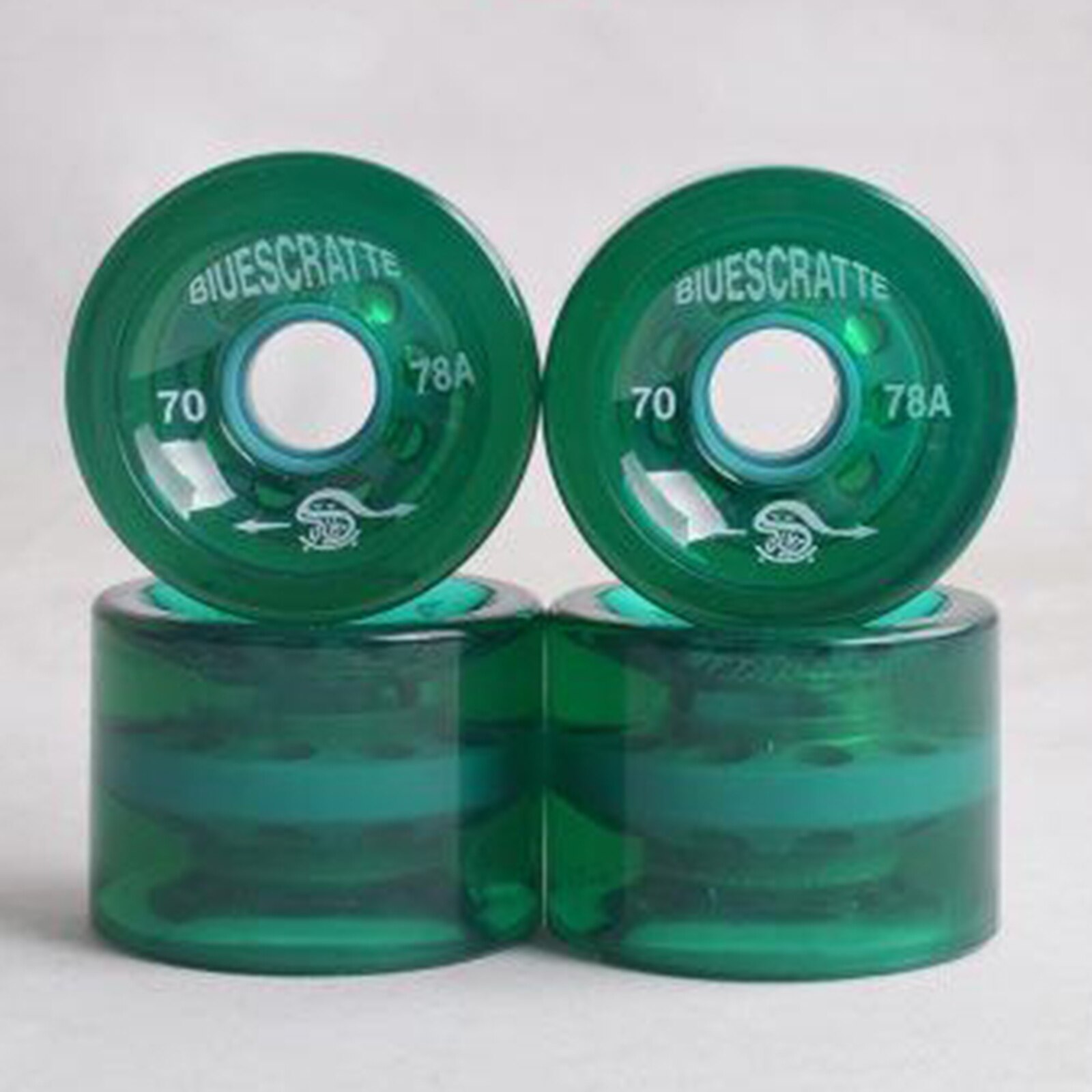 Roues de Skateboard d&#39;une dureté de 4x78a, 70x51mm, pièces bleues pour Longboard