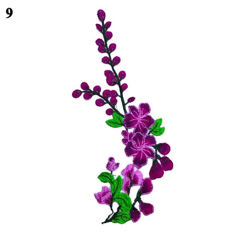 Applique Cloth sticker Women Garment Dress Accessories Patches Embroidery flowers Patches Sewing On Fabric Lace Applique: 9