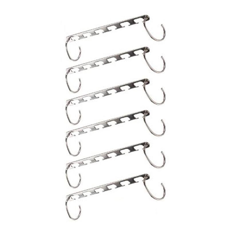 2/4/6/8/10 stücke Magie KleiderbüGel Hängen Kette Metall Tuch Schrank Aufhänger Hemden Ordentlich Sparen raum Organizer KleiderbüGel