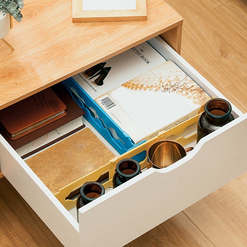 Séparateur de tiroir réglable en plastique, organisateur rétractable, extensible, panneau de séparation multifonction, bricolage, maison, bureau, cuisine