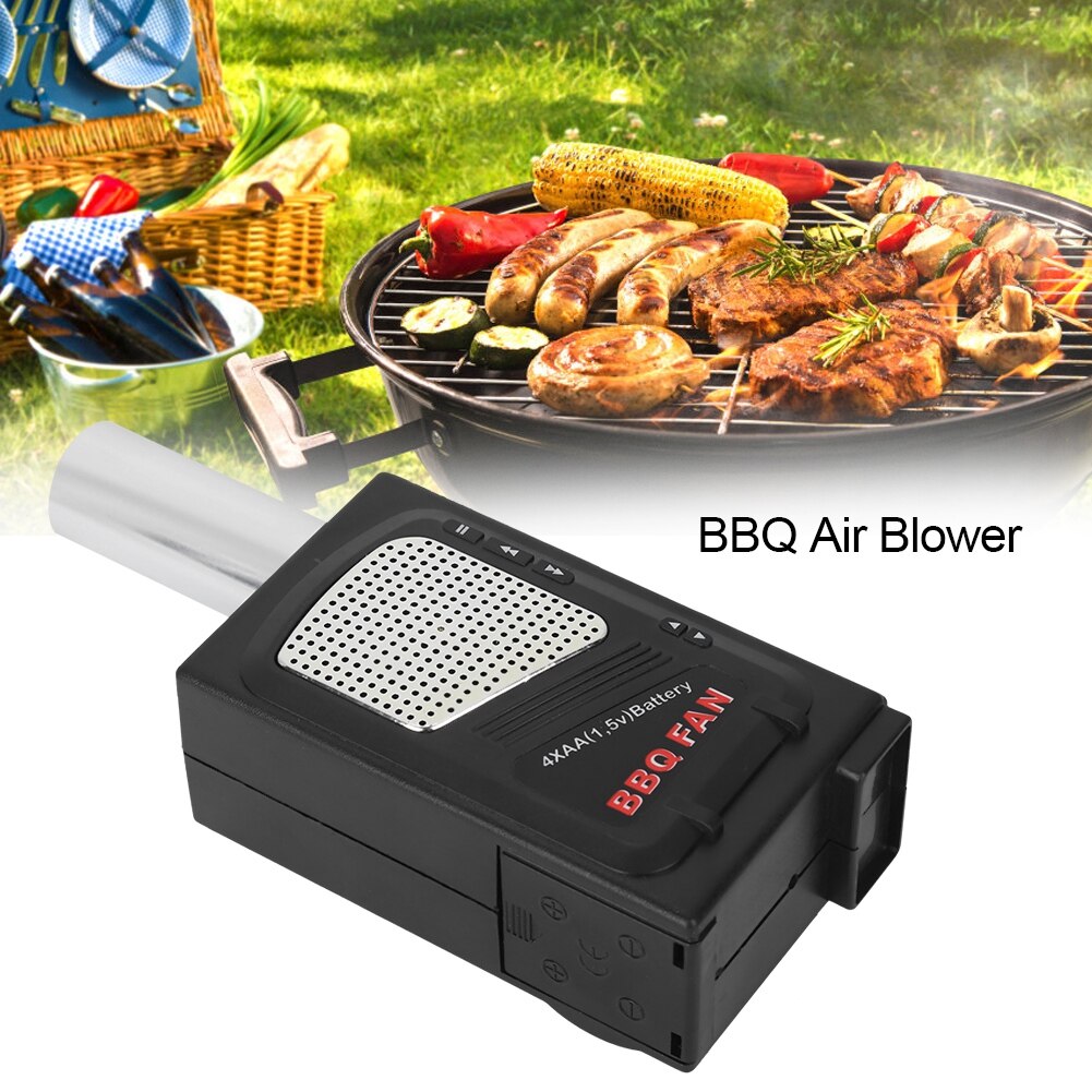 Bbq ventilator luftblæsere håndholdt elektrisk bøjningsbælge til grill udendørs camping picnic grill madlavningsværktøj