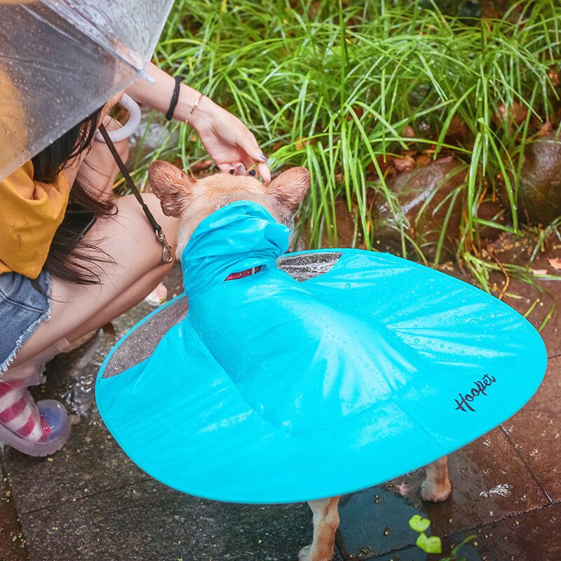 pet raincoat flying saucer coat for small medium large dogs Pet overall transparent