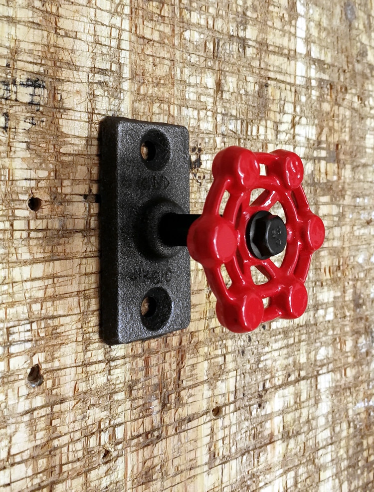 2PCS 7x5x5cm industrial retro steam valve hook cast iron valve drawer handle industrial damper metal hook