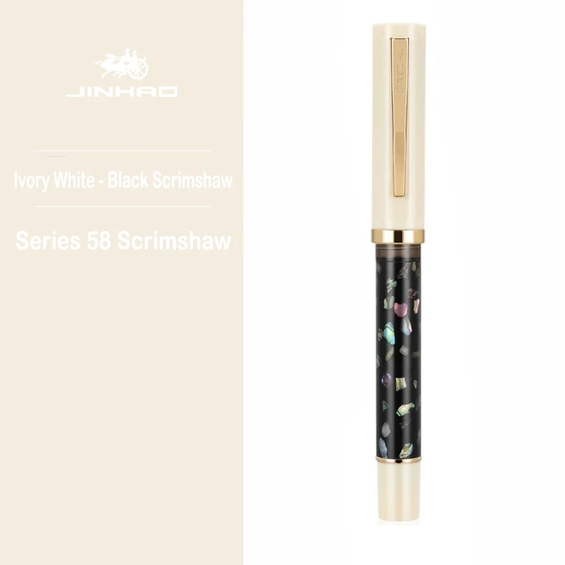 JINHAO 58 Wood Fountain Pen Colors Student F EF Nib Ink Pen Calligraphy Pen Stationery School Office Supplies: Lavender / EF