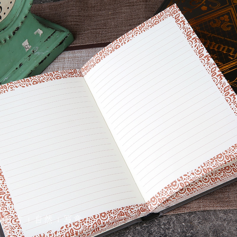 Fromthenon Foil Gold Hardcover Notebook And Journal Vintage European Line Paper Planner School Stationery Supplies