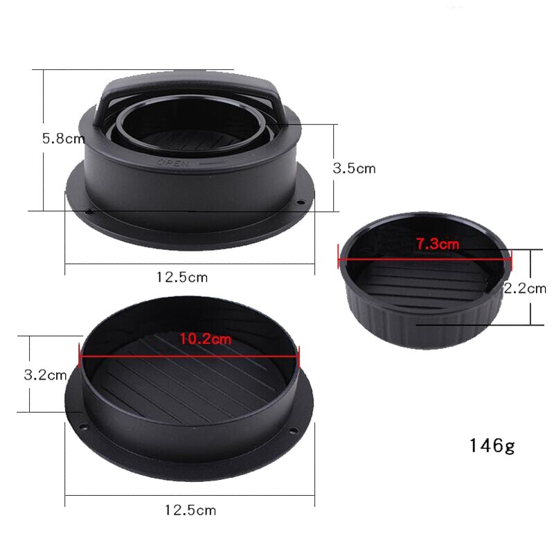 Abs hamburgare maker hamburgare press rund form non-stick kock kotletter hamburgare kött nötkött burger burger press patty maker mögel