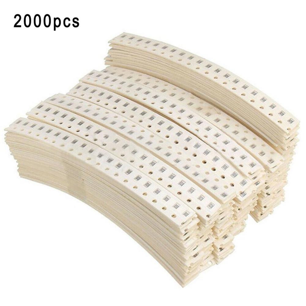 2000 Pcs 1206 SMD Resistor Kit 50 Values Assorted Resistor Kit 0~10M Sample Kit Combination High Performance Great Reliability