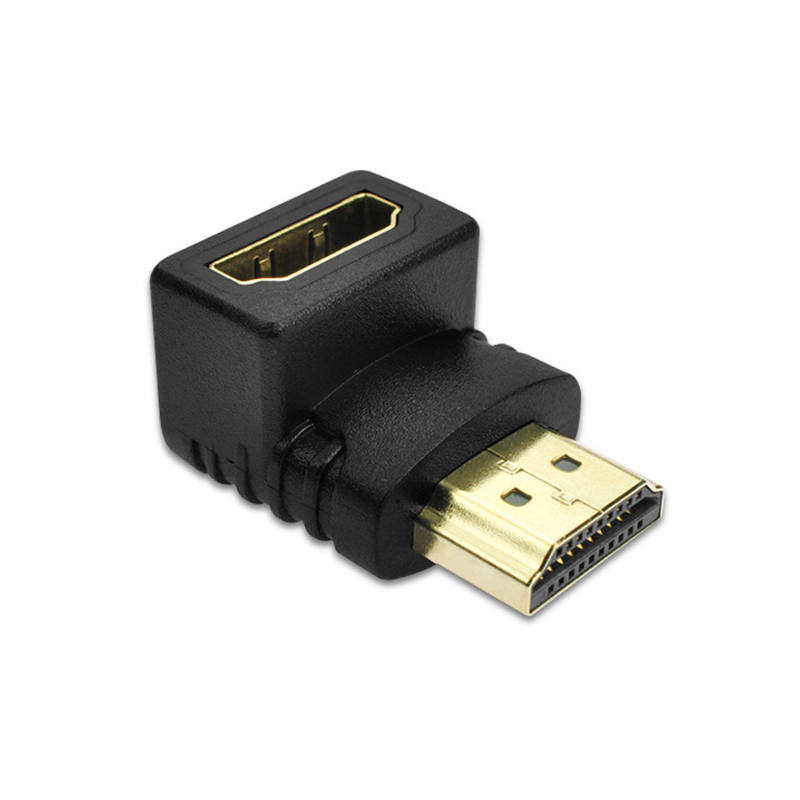 HDMI-compatível macho para HDMI-compatível adaptador fêmea, Extender Converter for HDTV, 90 graus, ângulo de 270 graus