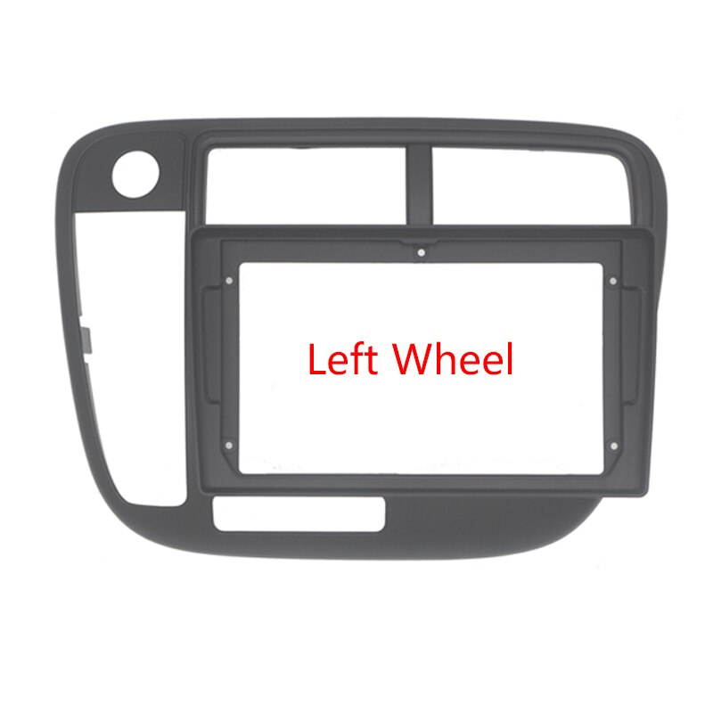 9" Car Radio Dash Panel Fascia For Honda Civic 1996 1997 1998 1999 2000 2001 Manual AC Stereo Mounting Bezel Faceplate Frame Kit: Left Wheel