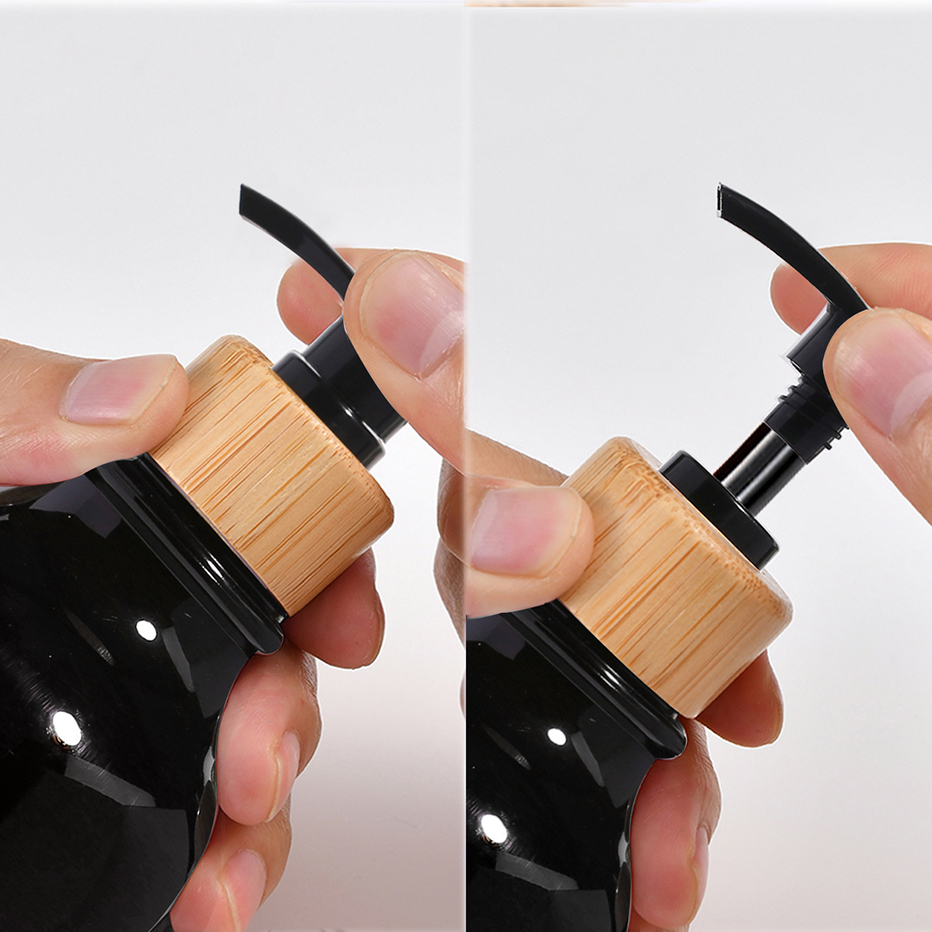 Ensemble distributeur de mains et de vaisselle noir brillant et blanc, caddie de comptoir d'évier de cuisine, organisateur de savon, bouteille avec brosse à récurer