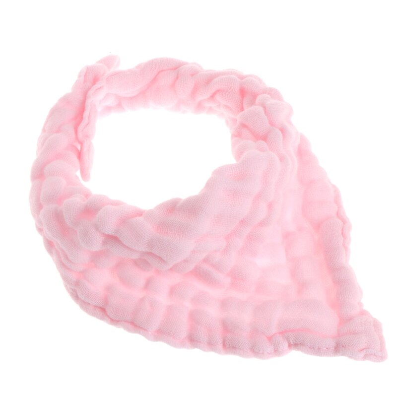Baby Boy Girls Kids Bibs Cotton Blend Gauze Saliva Towel Bibs Feeding Bandana: Pink