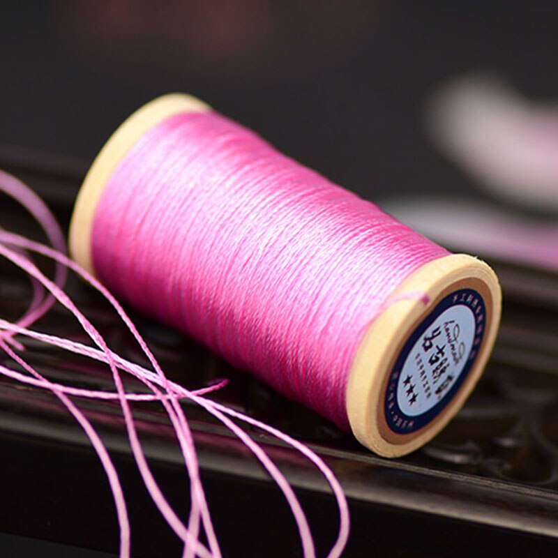 Roll Van 0.3 Mm Nylon Gevlochten Draad Hand Geweven Chinese Knoop Kwasten Lijn Ongeveer 50M Hoge Sterkte 3 strengen Draad Kwastje Lijn Roze: 5