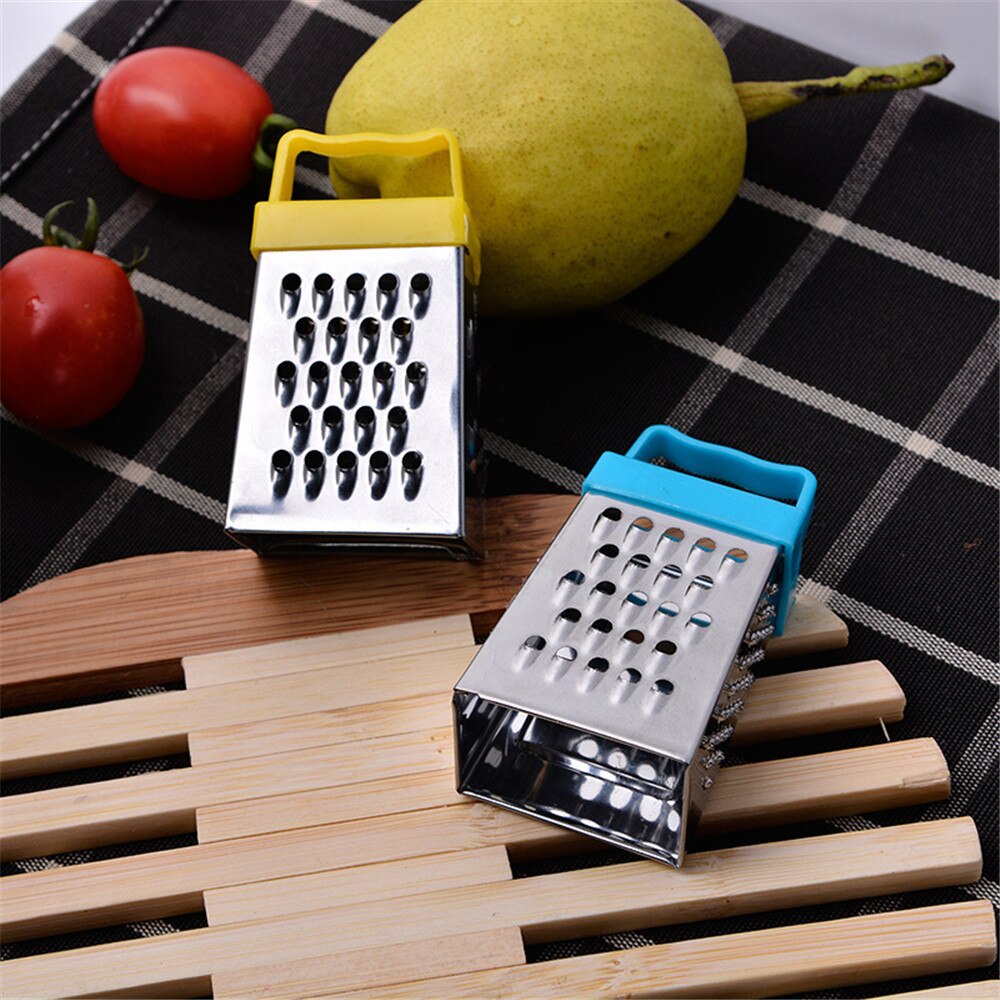 Cooking Kitchen Tools Mini Four-sided Planer Stainless Steel Planer Multifunctional Peel Cutter Fruit Ginger Garlic Grater: 1PC