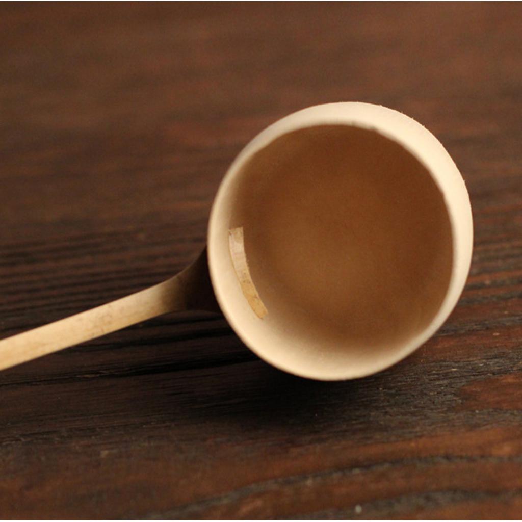 Naturlig bambu vatten slev bailer vatten dipper hem trädgård te ceremoni japansk stil  - 20cm / 34cm välja