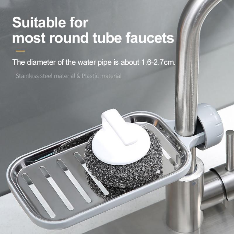 Faucet Rack Sink Storage Rack Sponge Organizer Hol... – Vicedeal