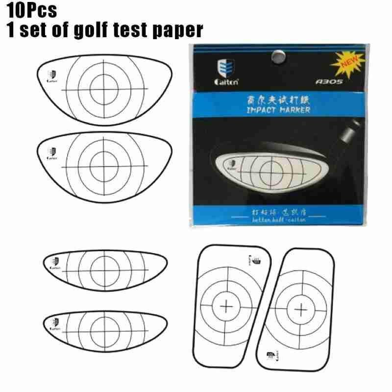 1set Golf Impact Tape Golf Impact Marker Ball Hitting Sticker Paper Club Test Board Combo For Golf Swing Training Aids: Default Title