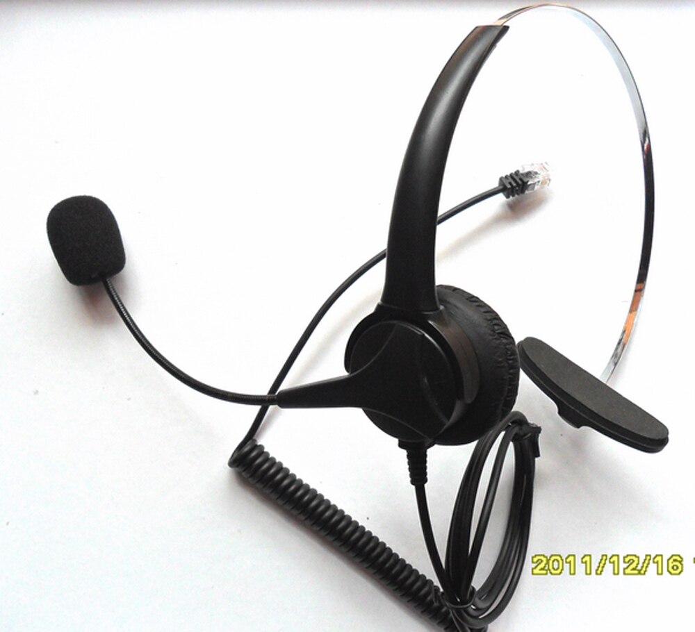 Kq101 auriculares telefónicos con cancelación de ruido para centro de llamadas soho phone
