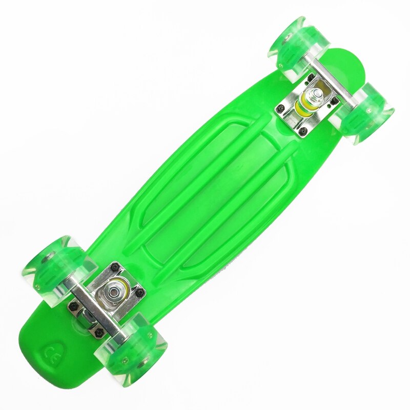 22.5x 6 inch skateboard plastic vis bananen skate board decks voor buitensport vis board antislip deck