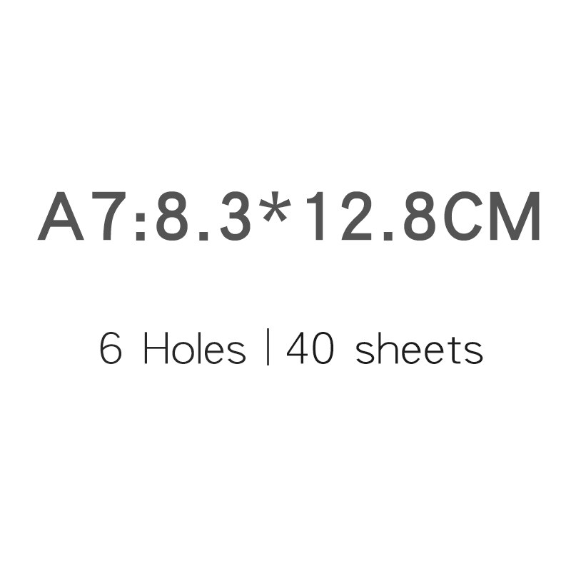 A5 A6 A7 Loose Leaf Notebook Paper Inner Page Diary Weekly Monthly Planner Holes Paper Refill Line Grid Blank Paper Refills: A7