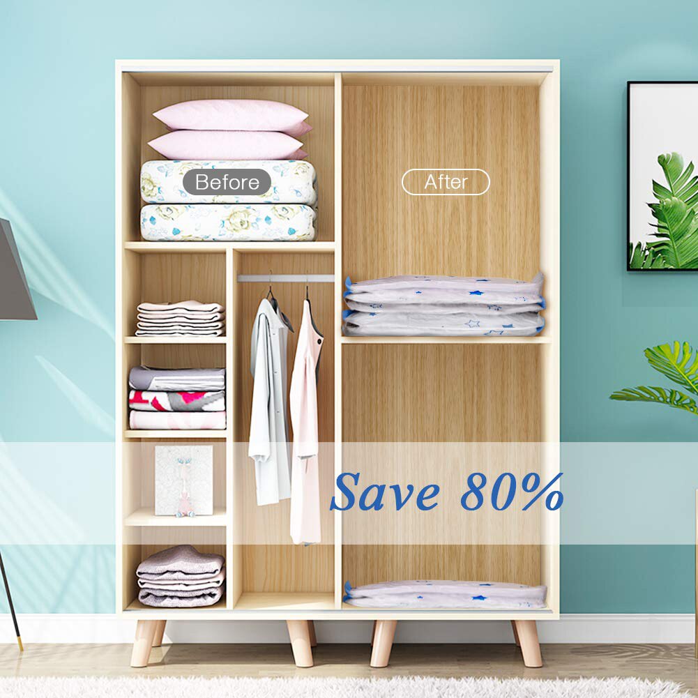 Dekbed Kussen Kleding Vacuüm Opbergtas Herbruikbare Eco-vriendelijke Verpakking Zakken Duurzaam Reizen Bagage Organizer Pouch