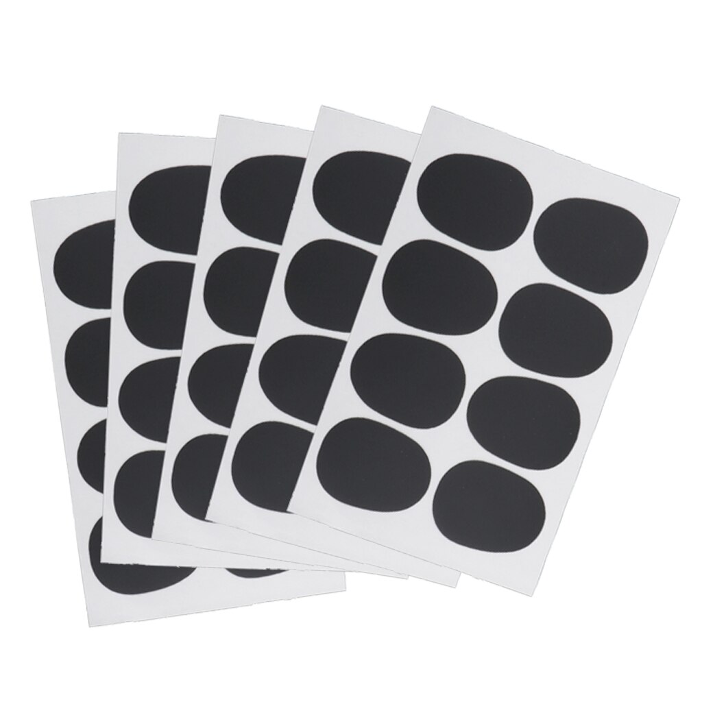 Tbest 40 Stuks Mondstuk Kussens Patches - Accessoires Voor Alt/tenorsaxofoon & Klarinet - Zwart 0,5 Mm