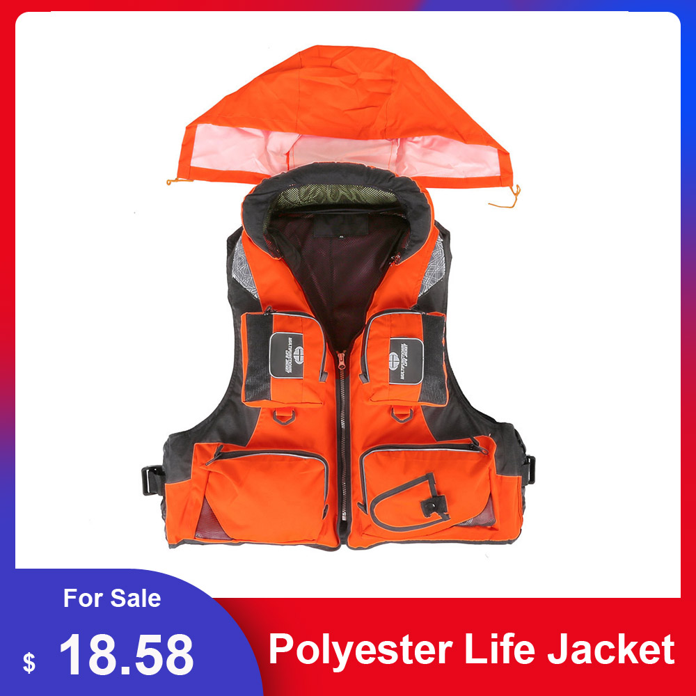 Lixada Unisex Polyester Life Jacket Swimming Life Vest Fishing Vest Outdoor Sport Safety Life Jacket For Drifting Boating Kayak