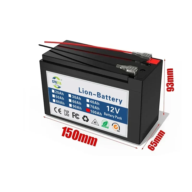 Batterie 12 V – supérieure pour une longue endurance dans l'énergie solaire et les applications de véhicules électriques BMS intégré