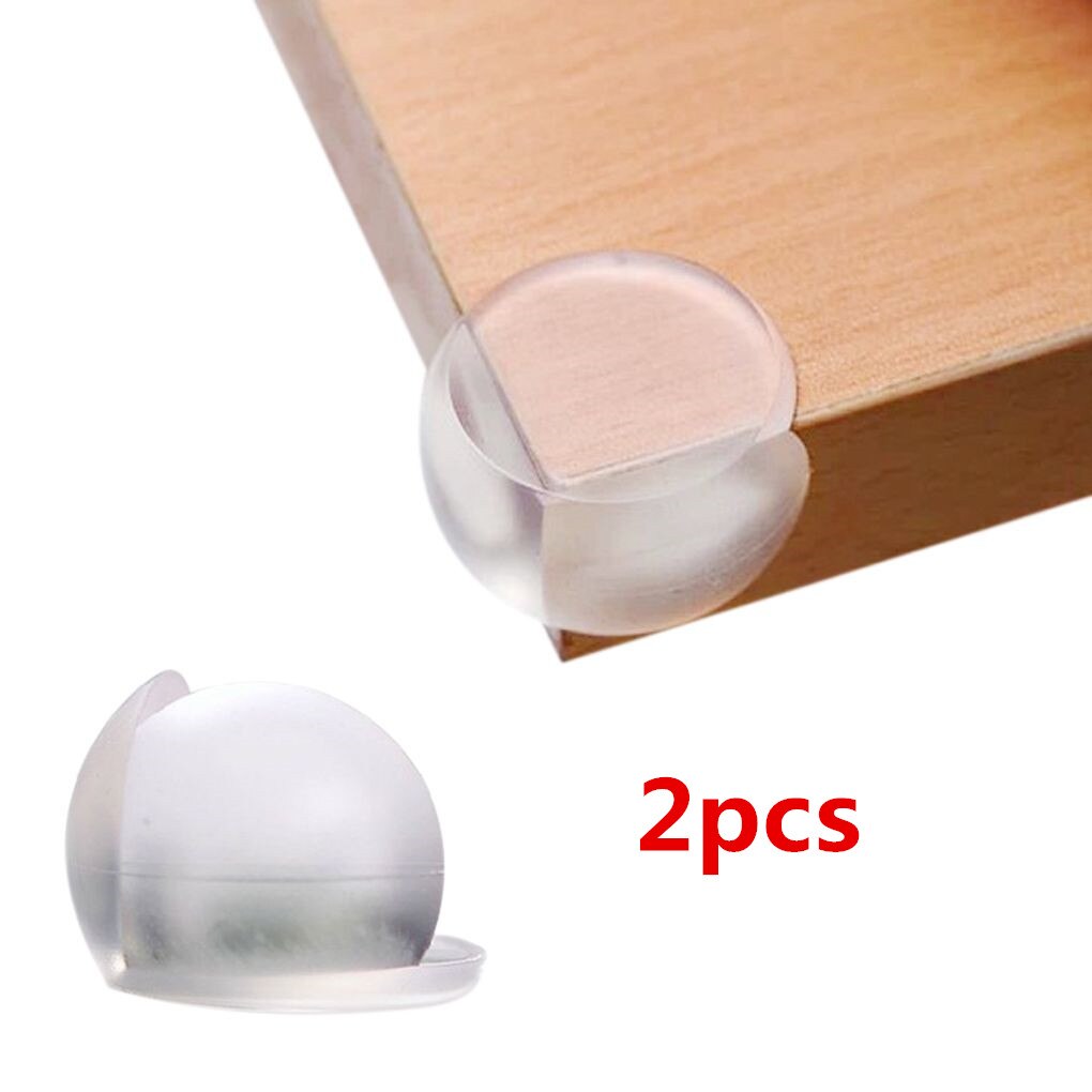 1/2 Stuks Kind Veiligheid Verdikking Bescherming Corner Cover Baby Siliconen Protector De Hoek Edge Baby Veiligheid Siliconen Beschermen: 2pcs