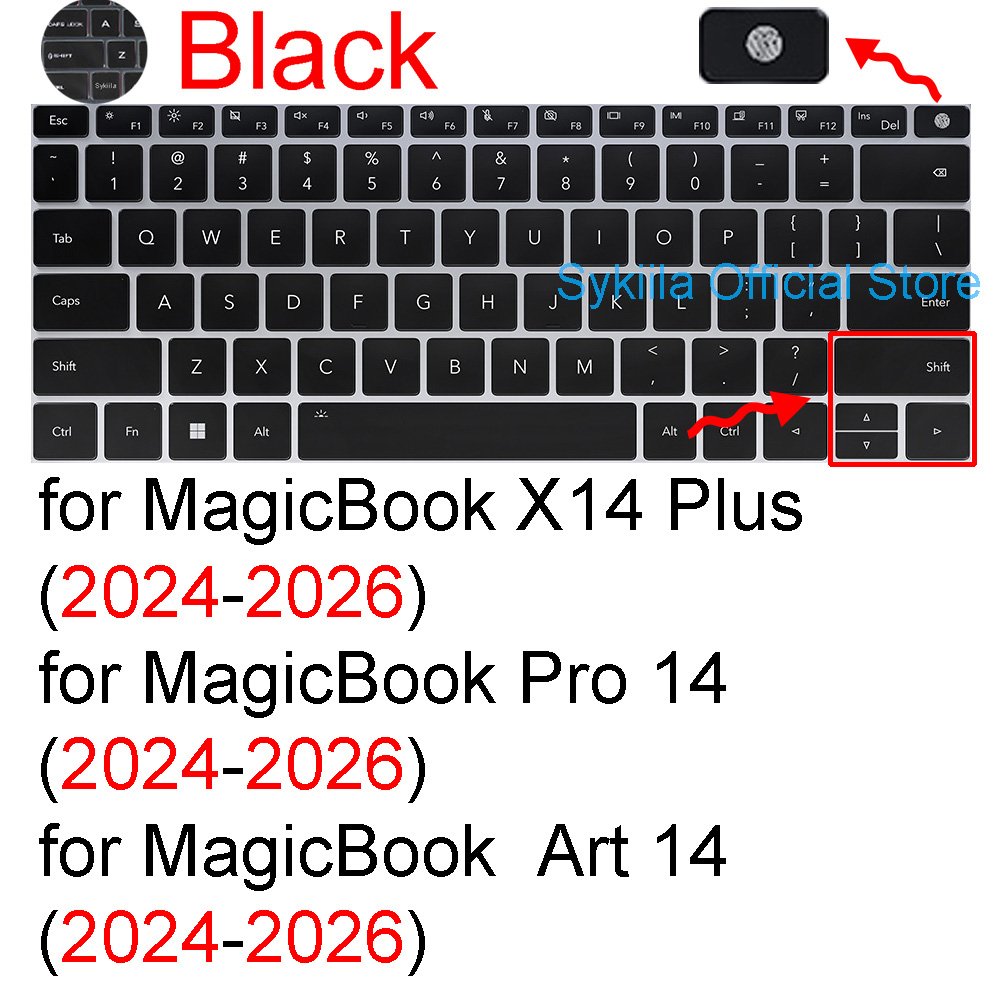 Keyboard Cover for Honor MagicBook 14 X14 15 16 V X16 Plus View SE Pro Art Z3 Notebook Protector Skin Case Film Silicone 13: PURPLE
