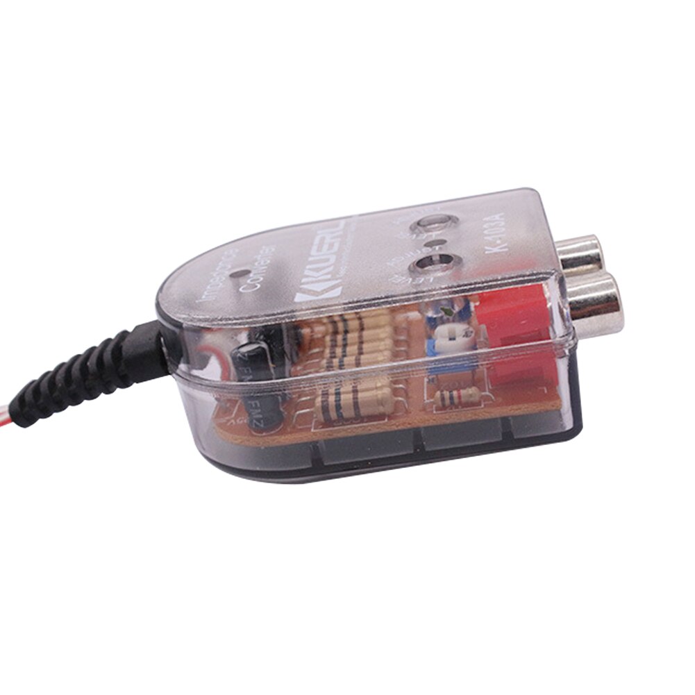 Easy Installation Amplifier Car Stereo Durable Speaker Output Audio Converters Stable Subwoofer High To Low Level Replacement