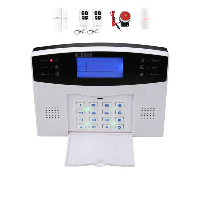 Smart Home Mobile APP Control GSM Wireless TFT Screen Burglar Alarm Security System Six Languages Warning Voice Two Way Audio: Default Title