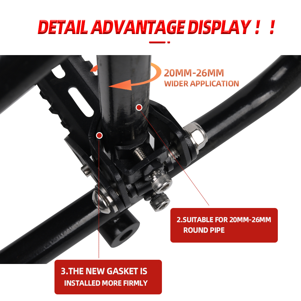 Für HONDA Rebel 250 300 500 1100 CMX CMX1100 CMX 1100 Motorrad Zubehör Vorne Fußrasten stützen Fußstützen Schellen Fußrasten pad