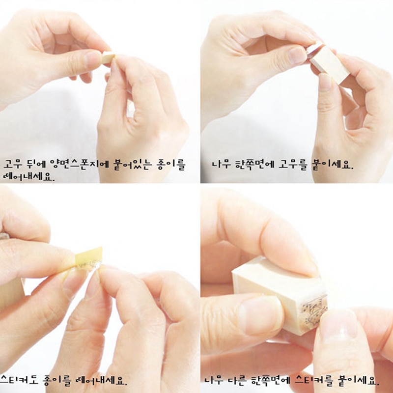 12 pcs/set DIY Cute Sweet Flower Wooden Stamps for Decor Diary Scrapbooking Korean Stationery School Supplies