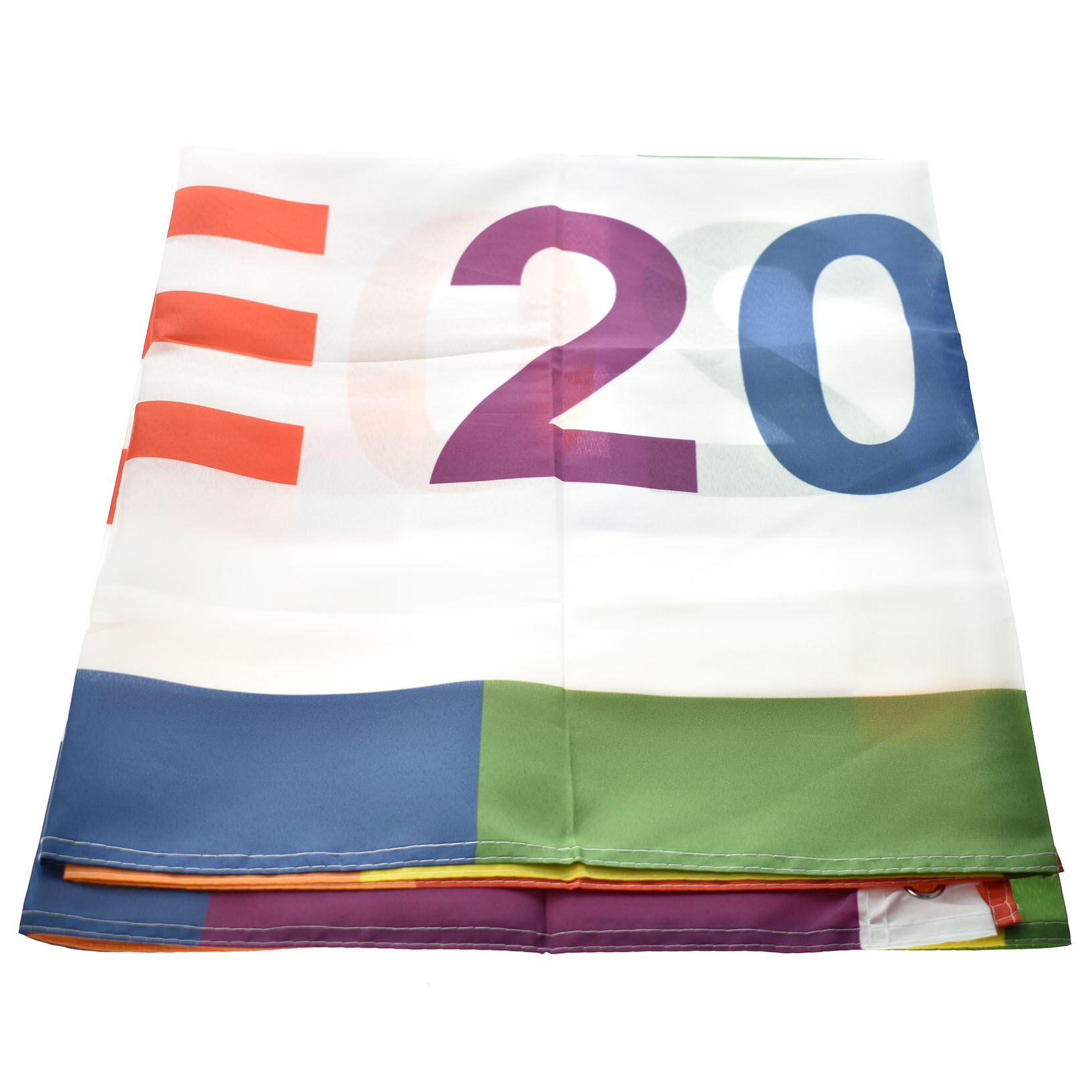 The flag is three by five feet long, with only one flag