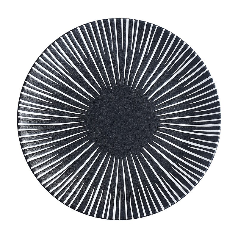 Europese Relief Stijl Diner Platen Eetkamer Plaat Portie Schotel Ronde Plaat Cake Lade Westerse Steak Ronde Lade Keuken Plaat ZH632