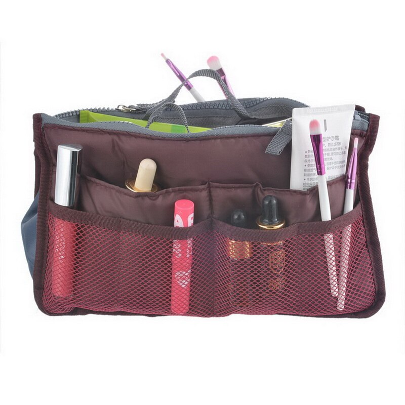 Urijk High Capacity Portable Useful Zipper Storage Bag Travel Handbag Women Cosmetic Storage Bag Organizer Makeup Casual: 9