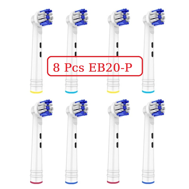 4/8/12 Pcs Electric Toothbrush Replacement Heads Soft Bristles Tooth Brush Head For Oral B Toothbrush Nozzles Oral Clean Care: Blue