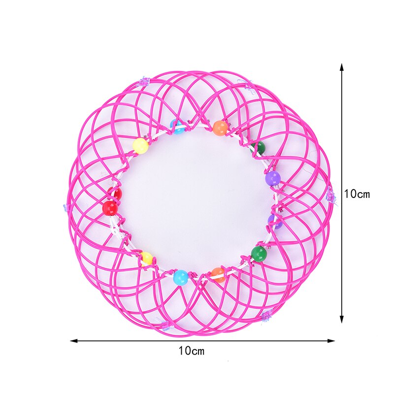 Magic Flow Ijzerdraad Ring 3D Speelgoed Meerdere Veranderingen Mandala Bloem Mand Speelgoed