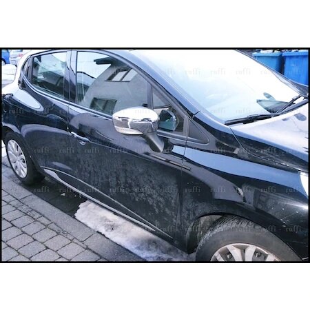 Cubierta de espejo cromado Renault Clio 4 HB 2 piezas P. De acero