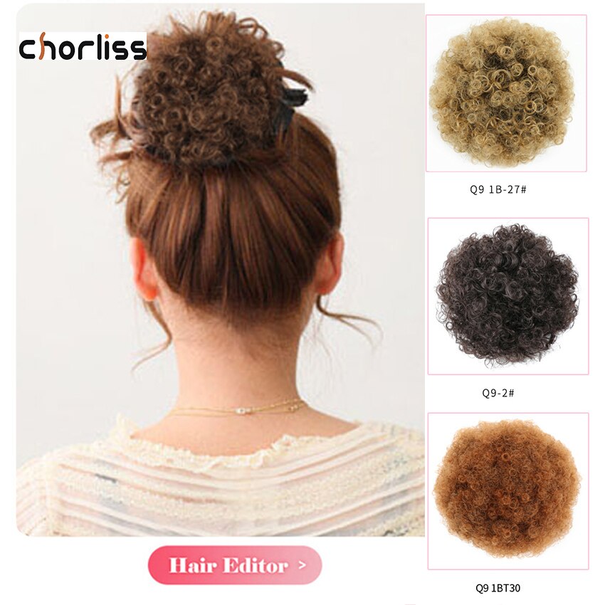 Chorliss-avec ruban capillaire synthétique, Chignons capillaires, Extensions capillaires, en Fiber de haute température, pour femmes