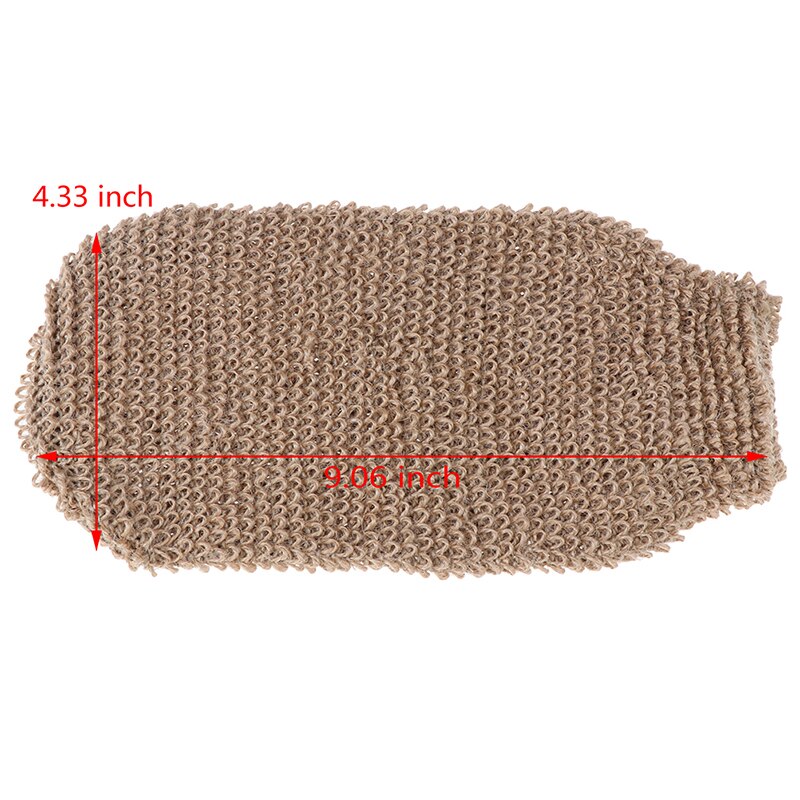 1Stck Faser Schlecht Handschuhe Peeling Haut Waschen Schaum Handtuch Massage Zurück Dusche Wäscher Hanf Körper Reinigung Handtuch Schwämme