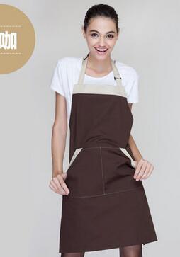 Superieure Keuken Fornuis Chefs Schort Overgooier Voorvak Oilproof Thuis Craft Bakken Schort Vrouwen Mannen Keuken benodigdheden: Bruin