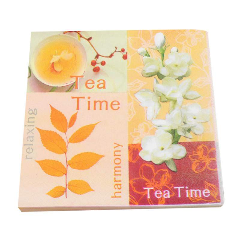 20Pcs/Pack Printed Beverage Napkins Disposable Paper Drink Napkins Wedding Party Dinner Decorative Napkins Party Tissue Decoupag: F 20pcs