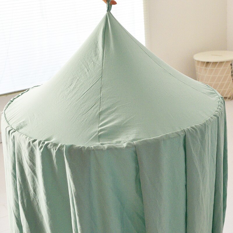 Canopée en coton pour lit de bébé fille, moustiquaire, rideau de literie, tente à dôme rond, Protection contre les insectes, décoration de chambre