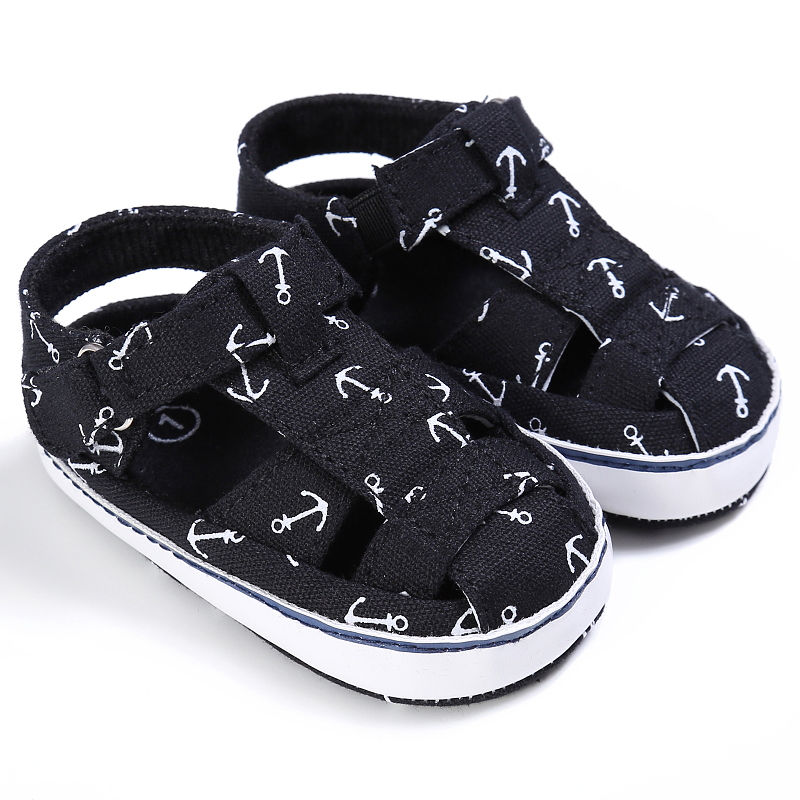 Brand Newborn Infant Baby Girls Boys Summer Casual Sandal Shoes 2 Style Cotton Print Cool Soft Baby Shoes 0-18M