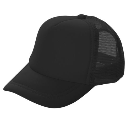 Summer Patchwork Men's Baseball Cap Mesh Caps Women Hat Casual Hip-Hop Baseball Golf Adjustable Women's Cap: solid black