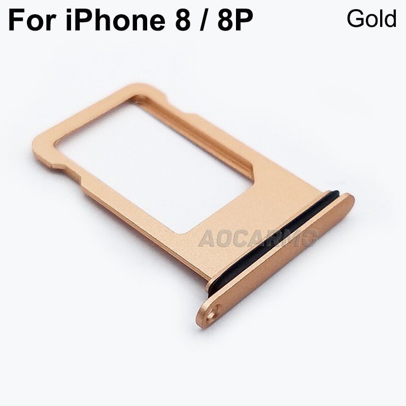 Aocarmo Nano Sim Karte Tablett Halfter Slot Ersatz Teil Für iPhone 8 / 8P Grau Gold Silber